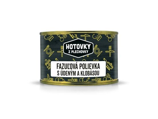 Fazolová polévka s uzeným a klobásou 400ml