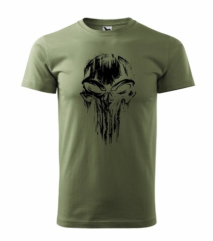 Tričko Skull 2.0 olive