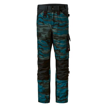 Pracovné nohavice Malfini Vertex Camo Petrol blue